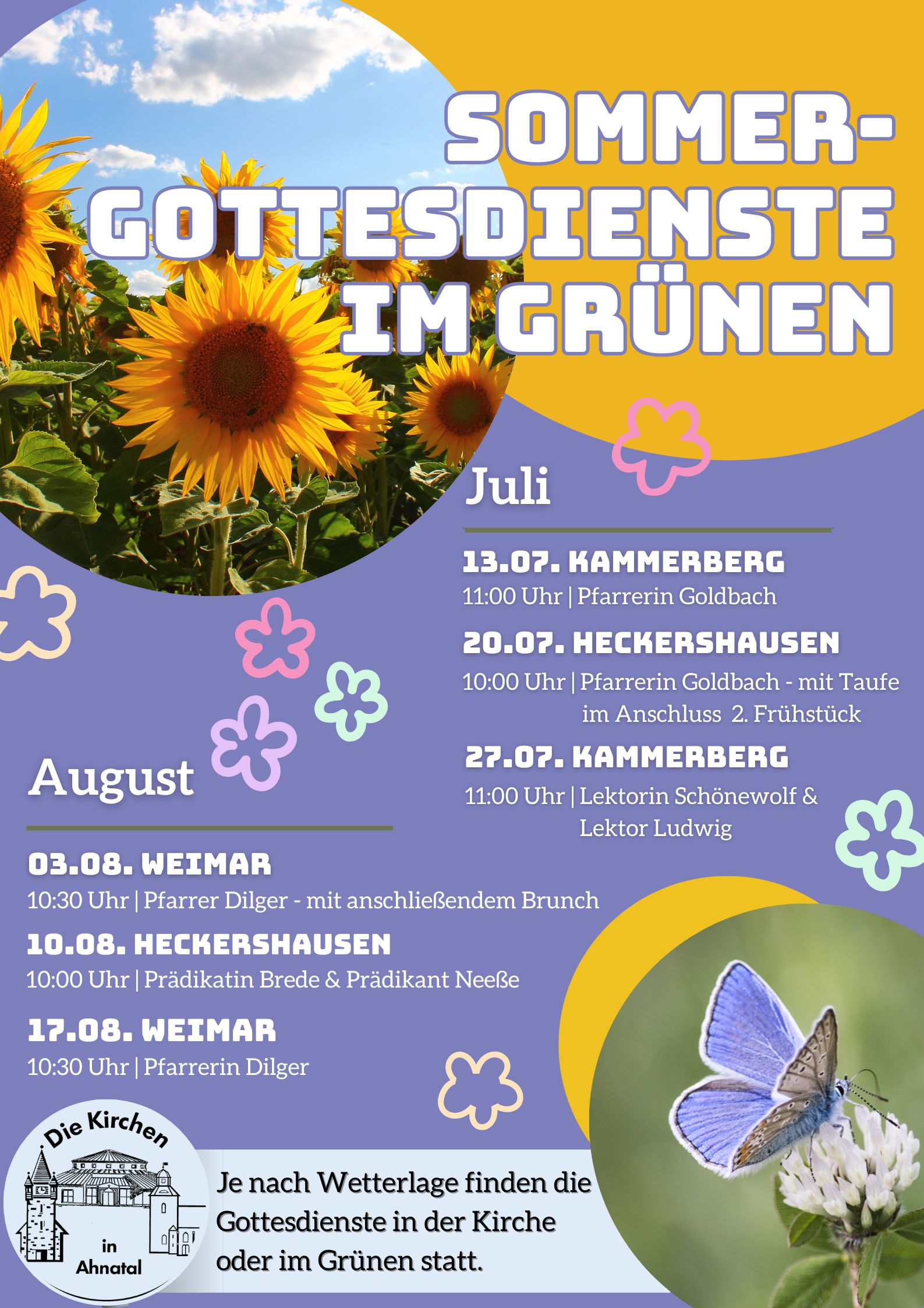 2025 07 Sommergottesdienste Ahnatal 
