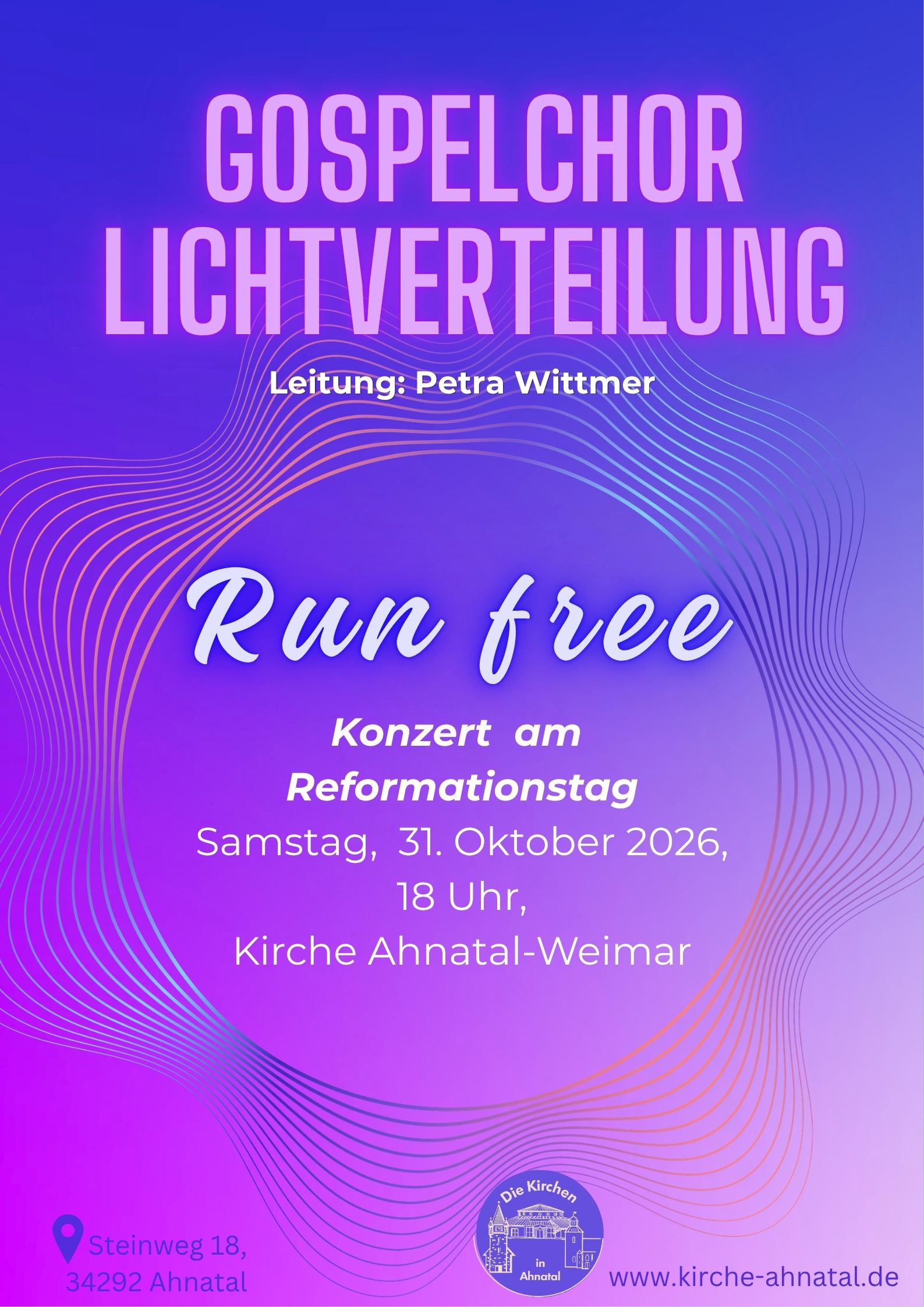 2026 Oktober Run free Gospelchor Lichtverteilung