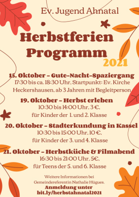 Herbstferienprogramm 2021